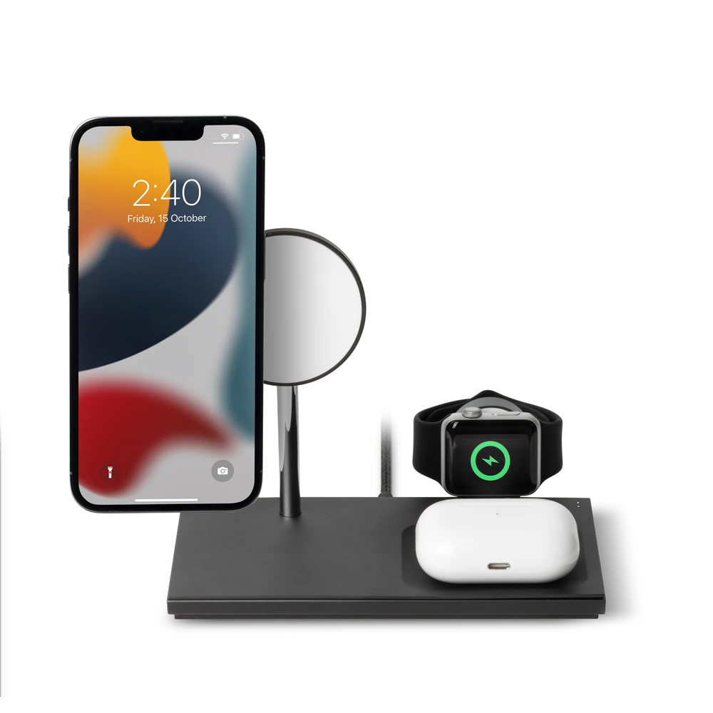 SNAP MAGNETIC 3-IN-1 Беспроводное зарядное устройство, 3 в 1, цвет: черный